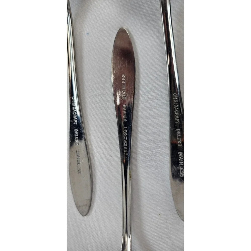 Oneida Ember Glow Stainless Steel Tablespoons Set‎ of 8 Floral Flatware